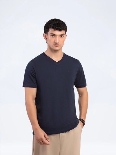 Regular Fit Basic V-Neck Tee