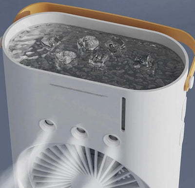 Rechargeable Automatic Rotating Dual Double Spray Mist Fan