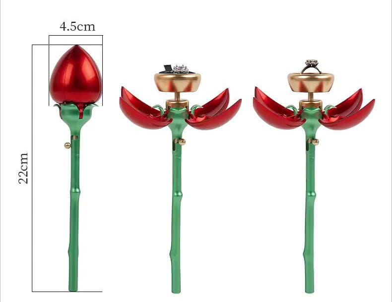 Red Ring Rose For her