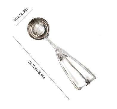 Stainless Steel Ice Cream Scoop Spring Handle